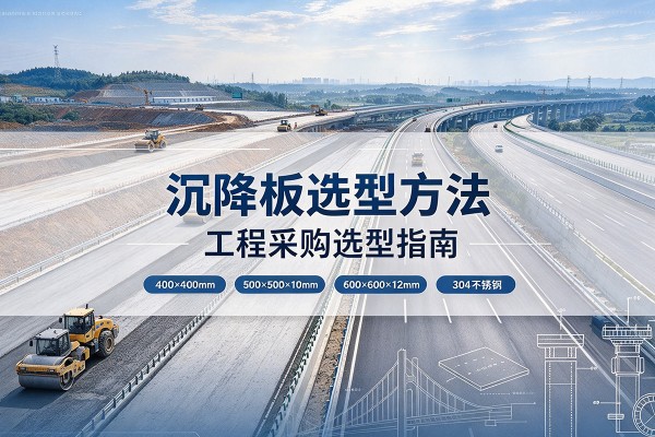 西和沉降板选择方法