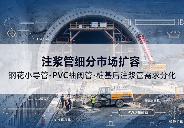西和注浆管细分市场扩容，隧道钢花小导管、PVC 袖阀管、桩基后注浆管需求分化