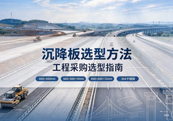 西和沉降板选择方法